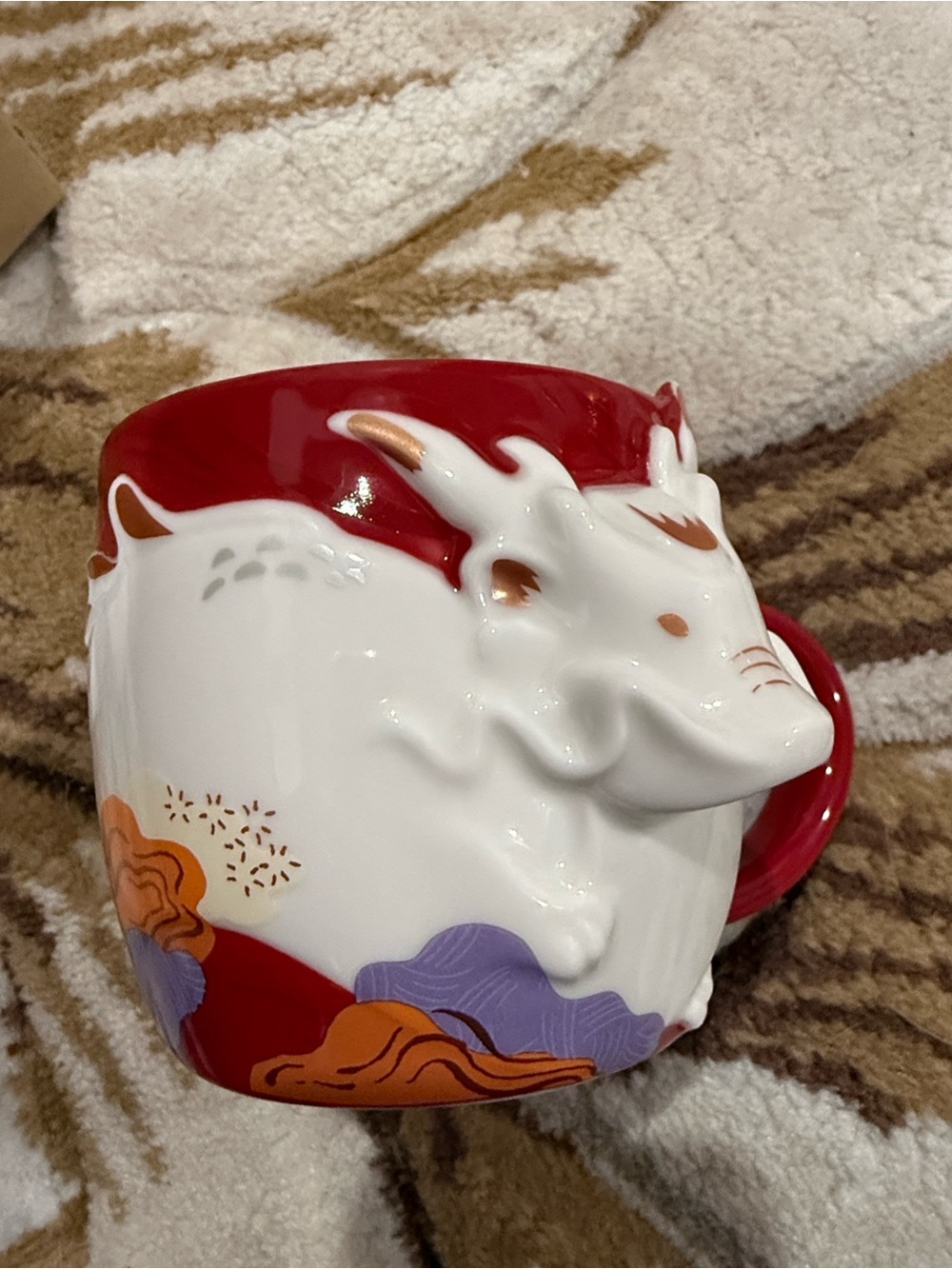 Starbucks New Year 2024 Year of the Dragon collection 3D ceramic mug